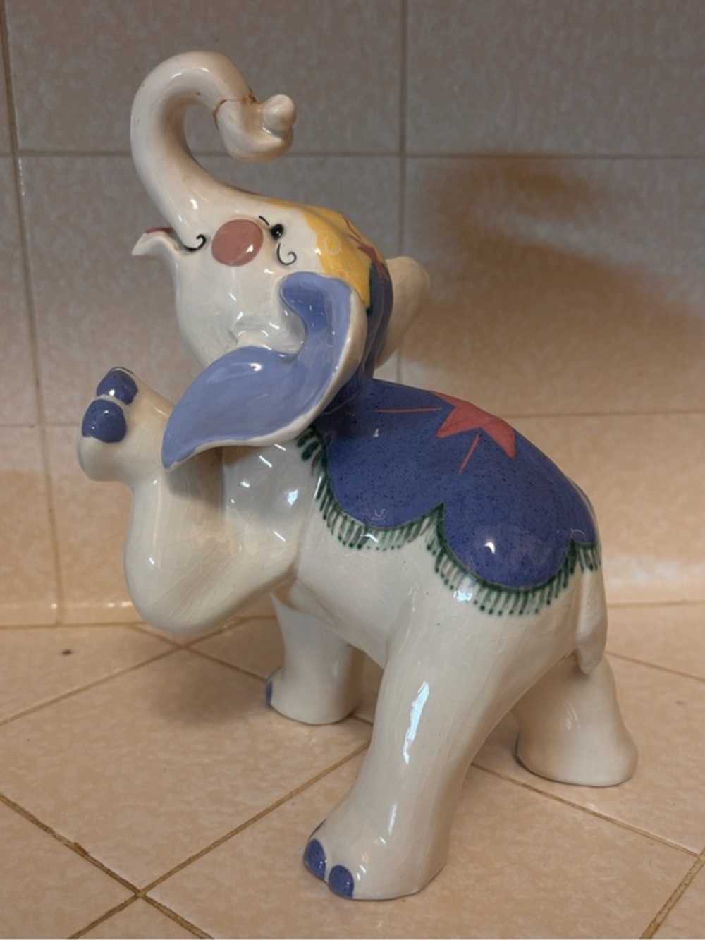 Vintage Kay Finch California Pottery Circus Elephant